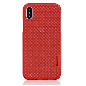 Твърд калъф гръб кейс Kinse на дупки - iPhone X / Xs Червен
