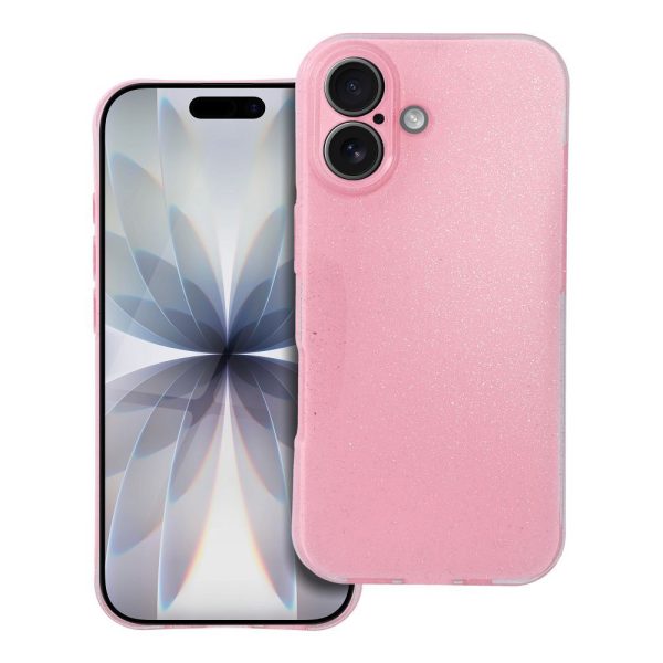 Силиконов гръб Blink блестящ за iPhone 16 розов