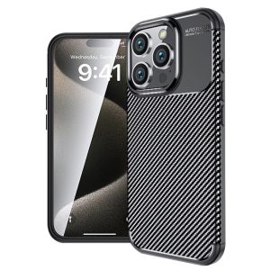 Калъф Business CARBON Apple iPhone 17 /черен/