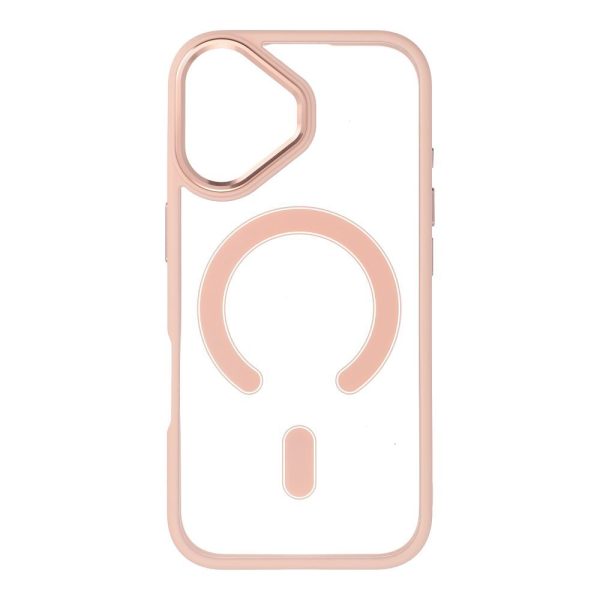 Калъф за iPhone 17 Pro Max Color Edge Mag Cover, съвместим с MagSafe, розов