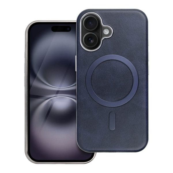 Калъф за iPhone 17 Pro Gentleman Mag Cover, съвместим с MagSafe син