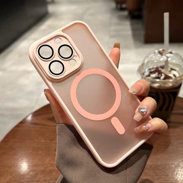 Луксозен кейс Magsafe камера за iPhone 17 - Розов