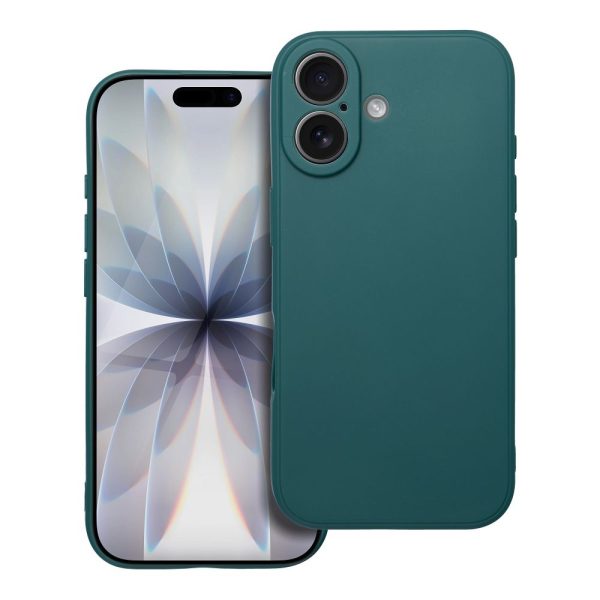 Матов силиконов гръб за iPhone 17 Pro зелен
