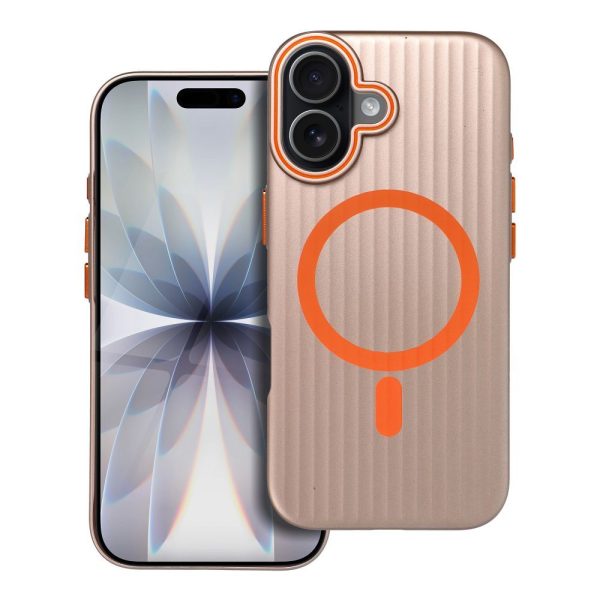 Калъф за iPhone 16 Pro Max Simply съвместим с MagSafe, оранжев